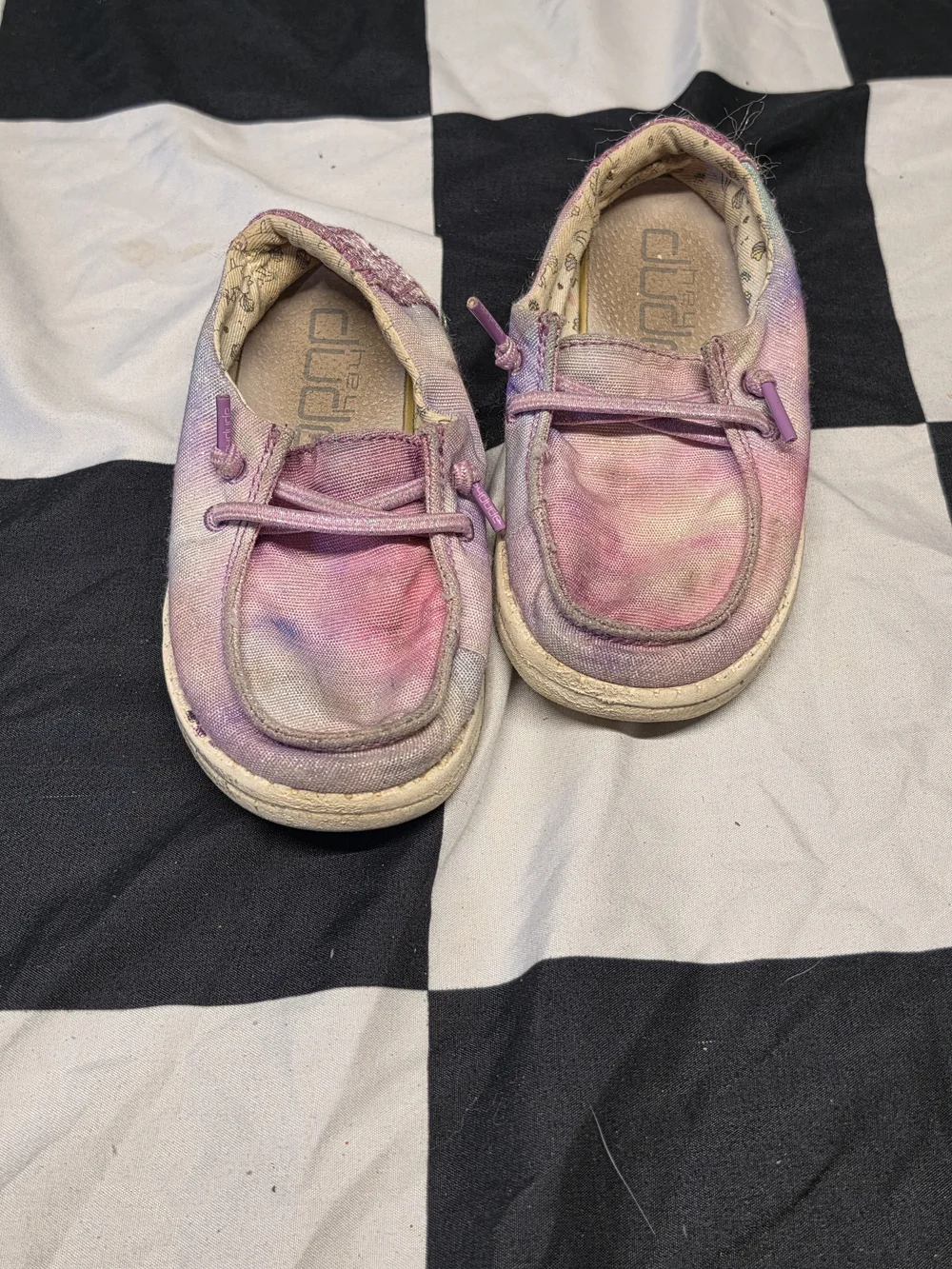 Hey Dude Kids Pink & Purple Tie-Dye Slip-On Sneakers